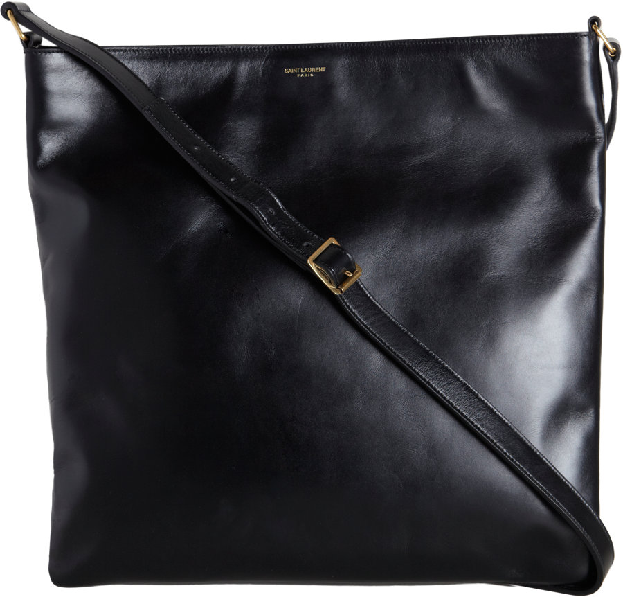 Saint Laurent Museum Flat Messenger Bag in Black for Men Lyst