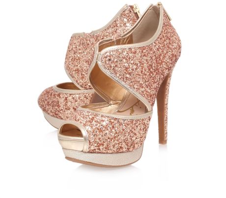 Jessica Simpson Smashh High Heel Platform Shoes in Pink (Gold) | Lyst