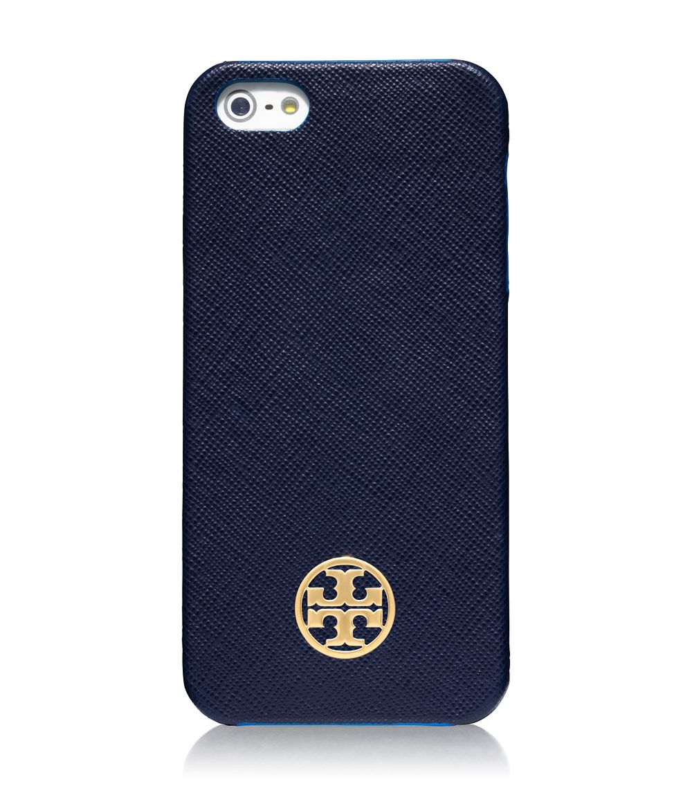 Tory Burch Robinson Saffiano Hardshell Case For Iphone 55s in Blue