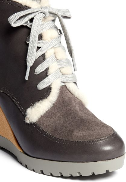cole haan gray suede boots