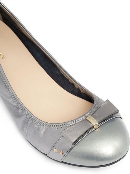 cole haan metallic flats