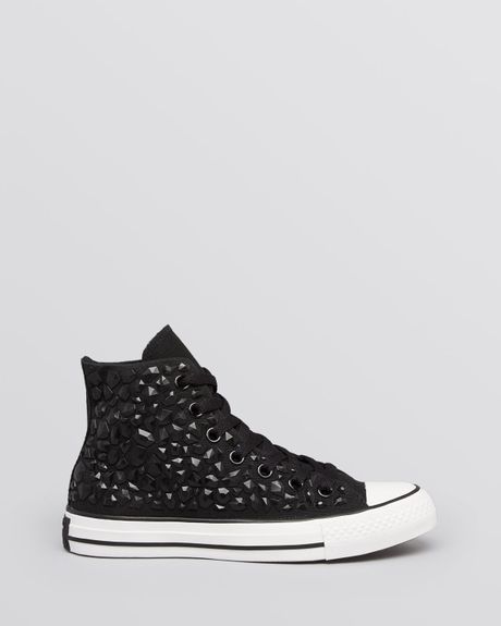 black sparkly converse