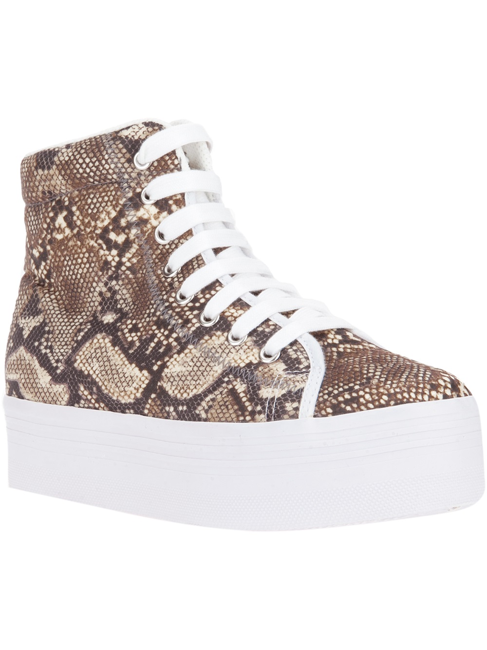 python print leather curb sneakers
