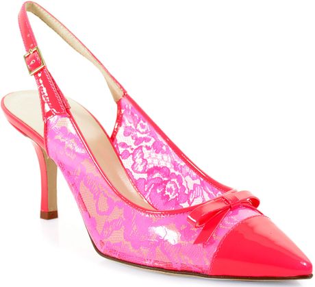 fuschia slingbacks
