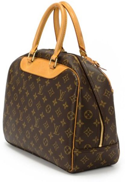 Louis Vuitton Preowned Brown Monogram Canvas Deauville Top Handle Bag in Brown | Lyst