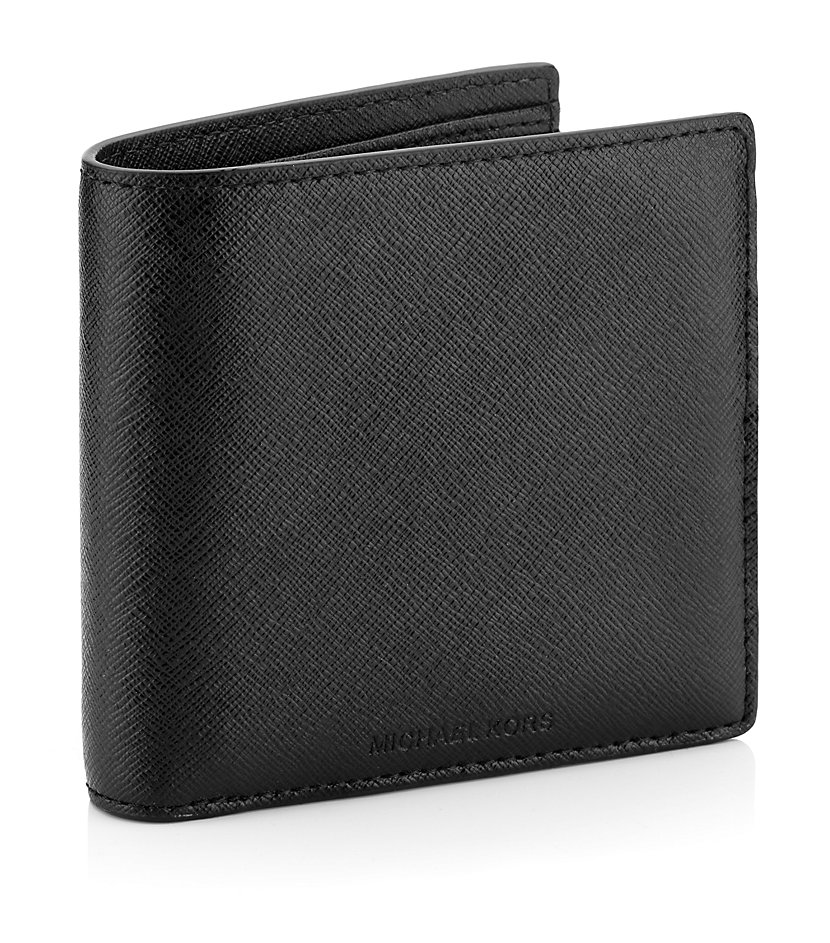Michael Kors Leather Wallet in Black for Men | Lyst