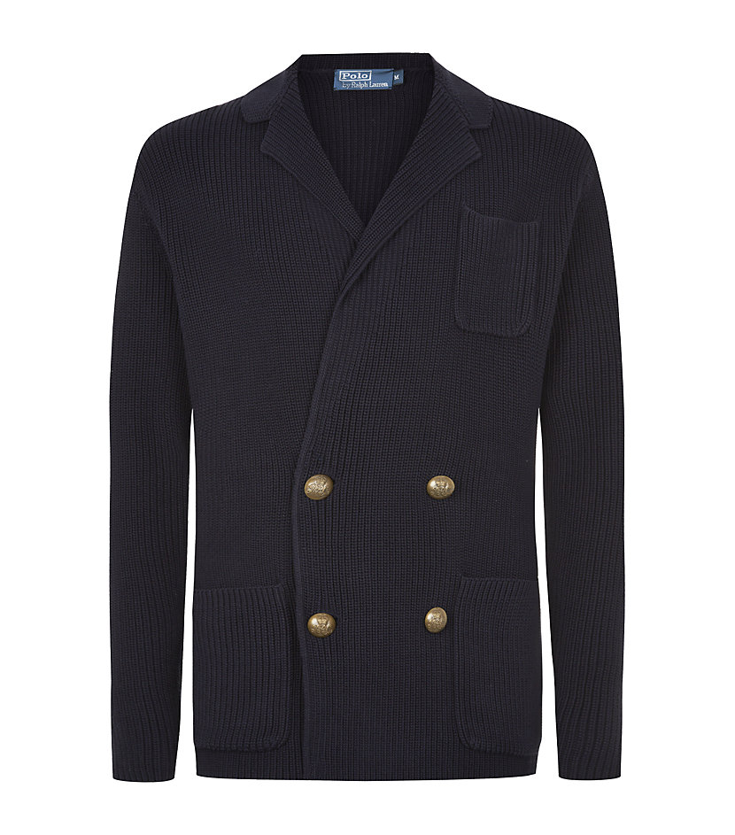 Polo Ralph Lauren Knitted Blazer in Black for Men (denim) Lyst