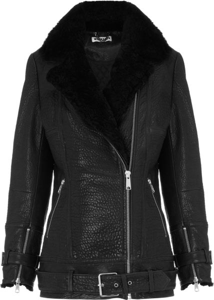 Ellen Tracy A-Line Leather Jacket For Women | Caxaa