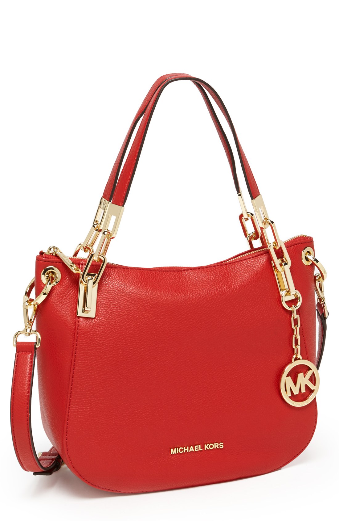 Michael Michael Kors Red Leather Shoulder Bag IUCN Water