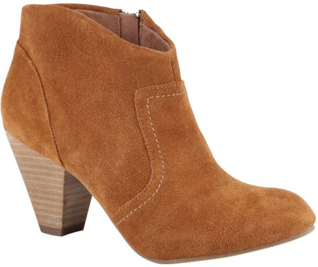 Aldo Josseline Block Almond Toe Boots in Brown (Cognac) - Lyst