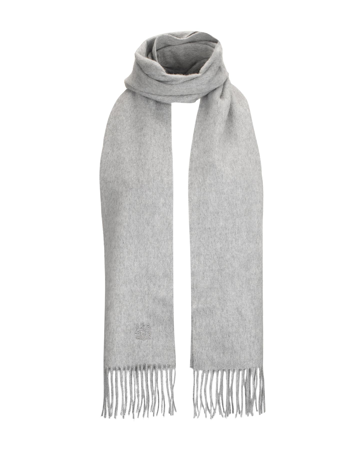 Aquascutum Plain Wool Scarf in Gray for Men (Grey) Lyst