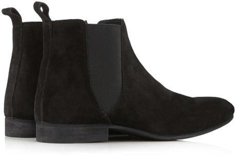 topman black suede boots