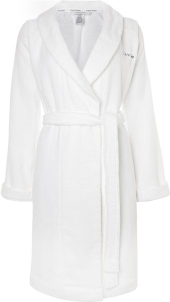 calvin klein white robe