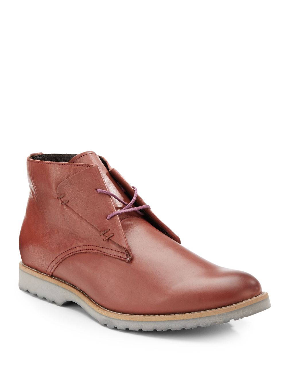 Jd Fisk Vallo Leather Chukka Boots in Red for Men (burgundy) Lyst