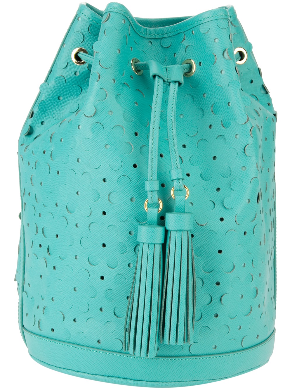 Moschino Cheap & Chic Perforated Bucket Bag in Blue Lyst