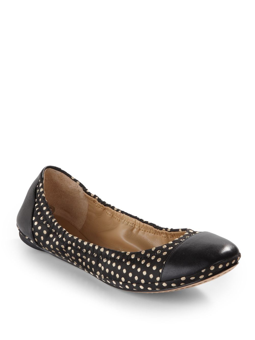 polka dot ballet flats