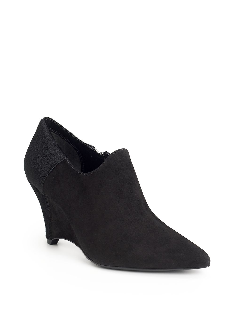 Sigerson Morrison Carducci Suede & Haircalf Wedge Boots in Sigerson Morrison Carducci Suede & Haircalf Wedge Boots in