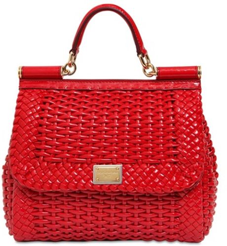 dolce gabbana sicily bag red