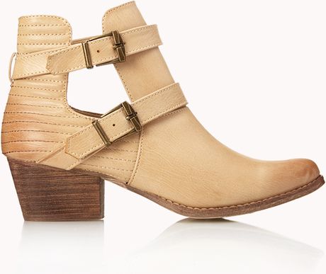 taupe western booties