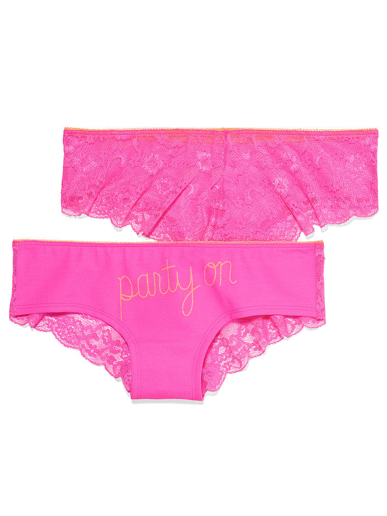 Victoria's Secret Lace Back Cheekster Panty in Pink (party pink) Lyst