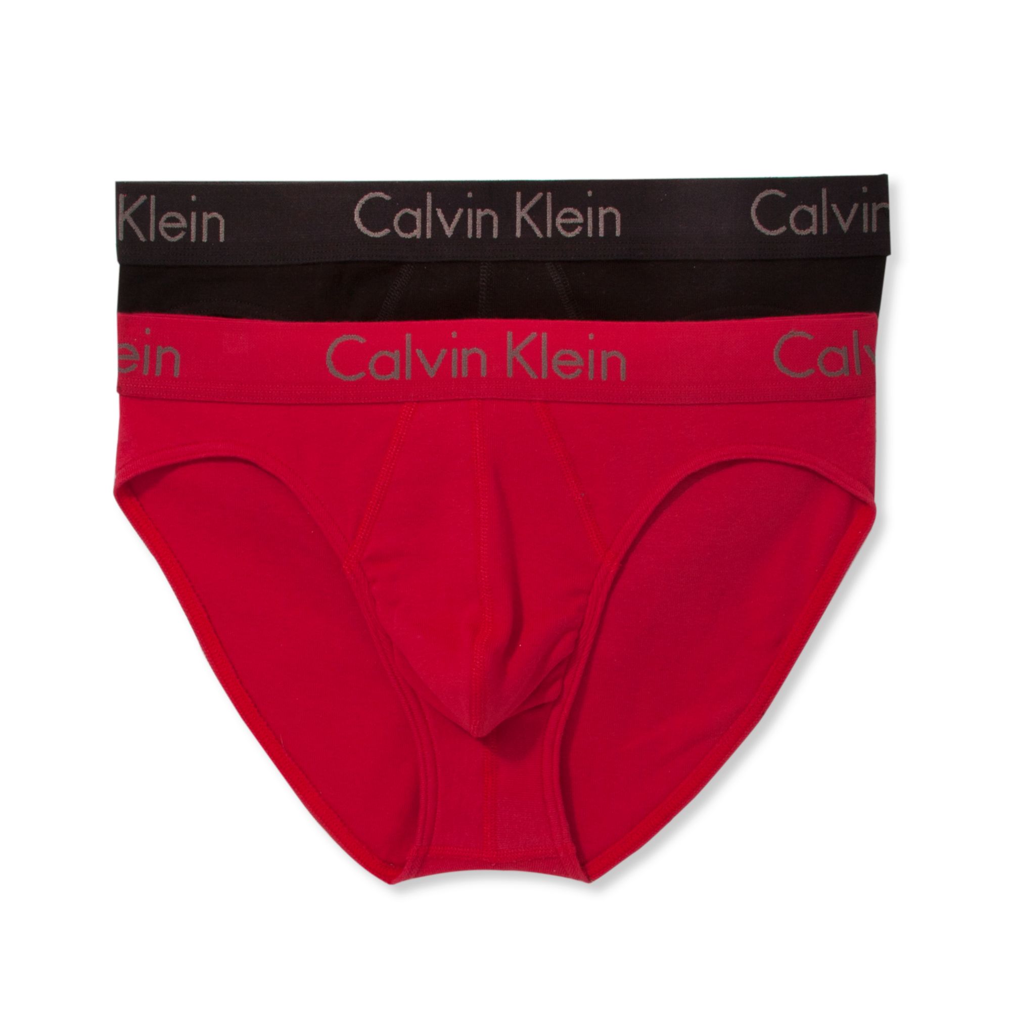 Calvin Klein Mens Body Hip Brief 2 Pack In Black For Men Blackflame Red Lyst 7459