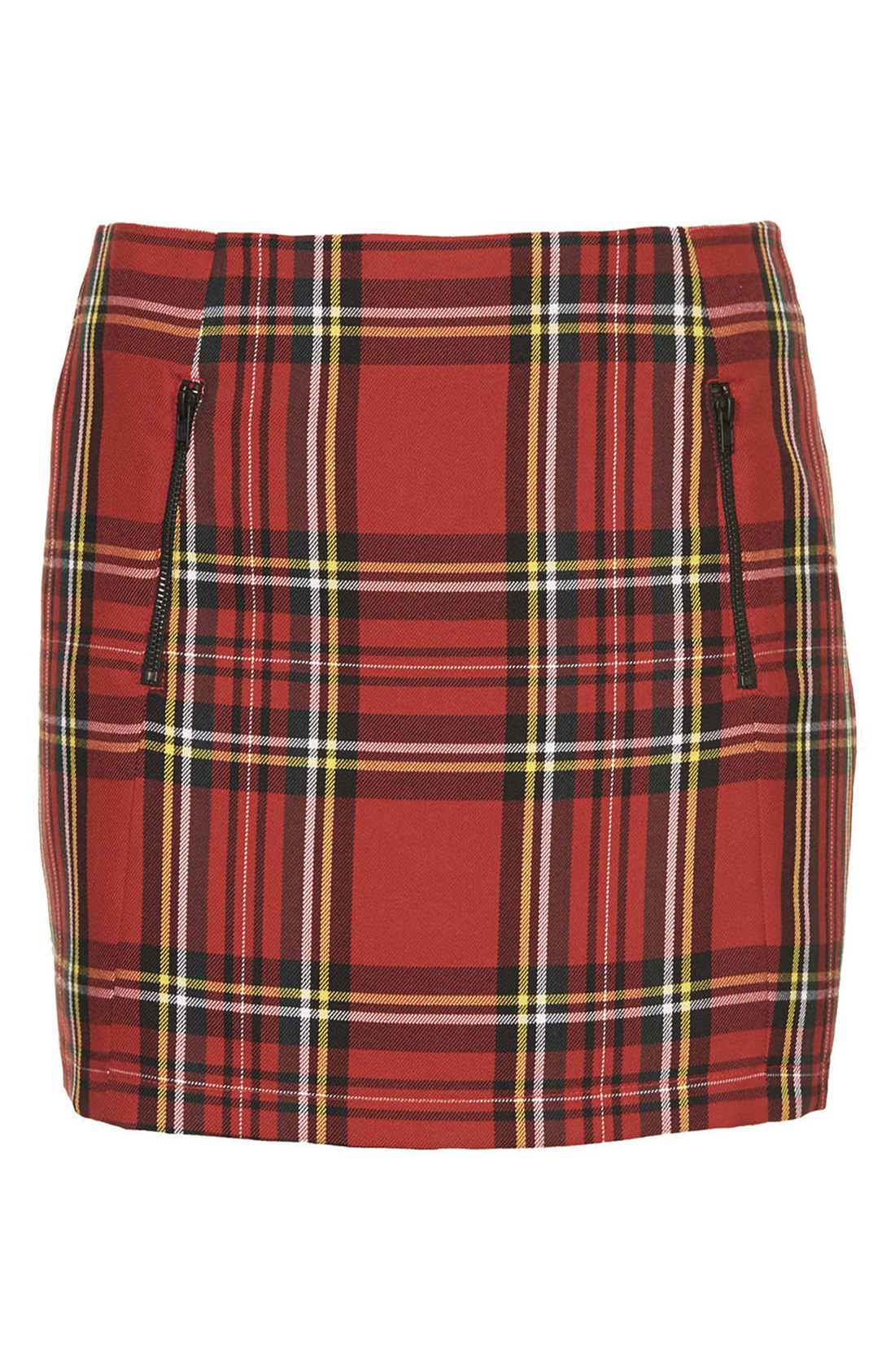 Topshop Tartan Plaid Skirt In Red Lyst 