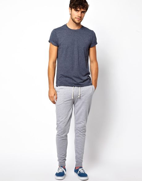 slim fit grey joggers mens