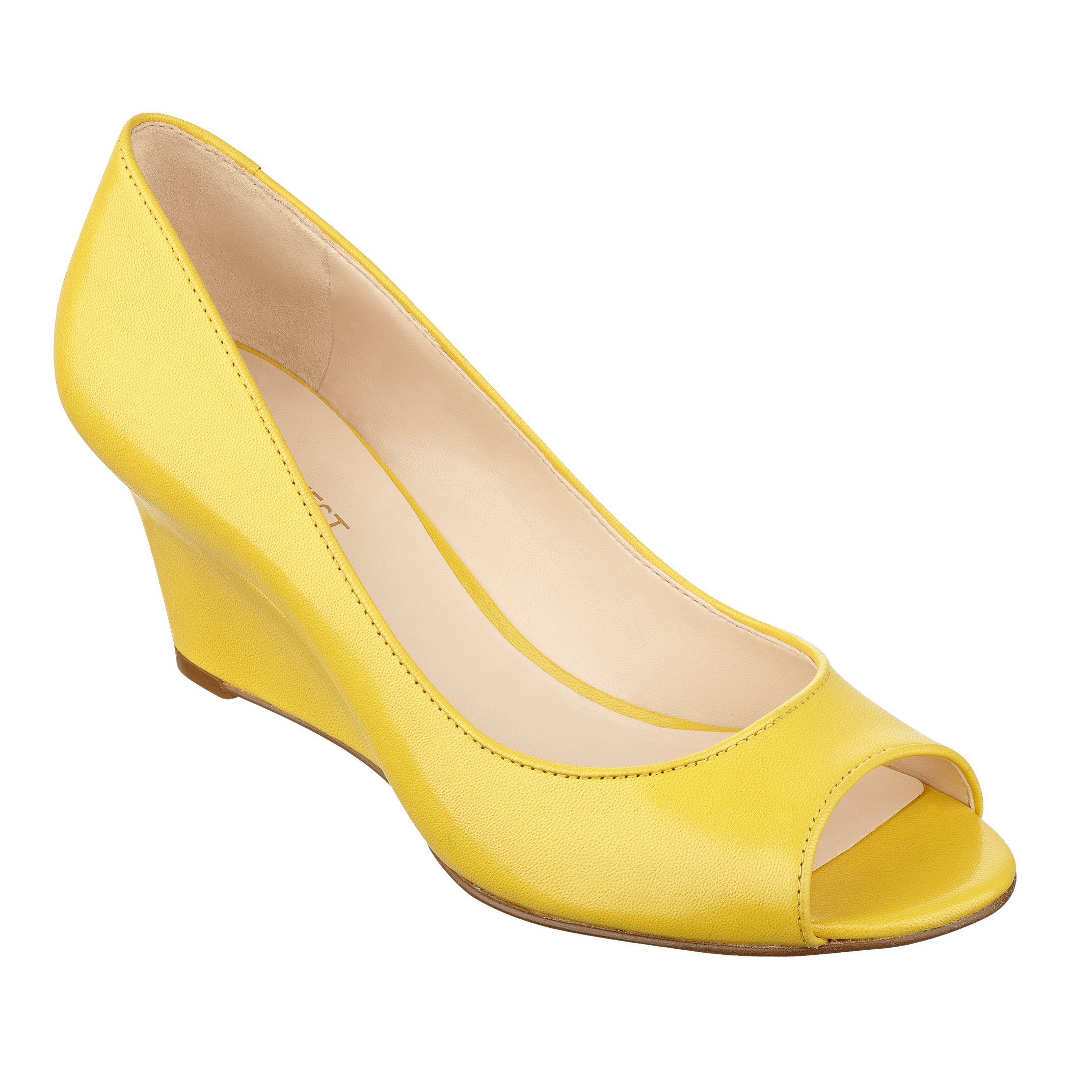 Nine West Relaxinn Peep Toe Pump in Yellow (YELLOW LEATHER) Lyst