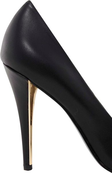 Steve Madden Leena Leather Pointed Court Shoes in Black | Lyst