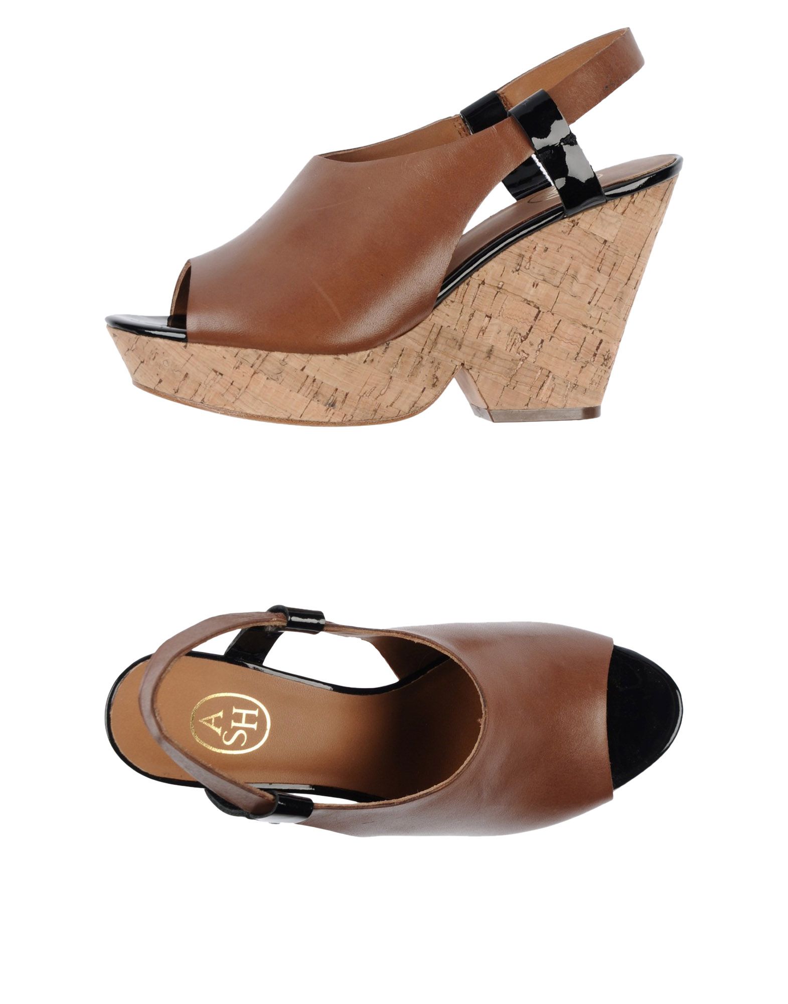 brown flat platform sandals