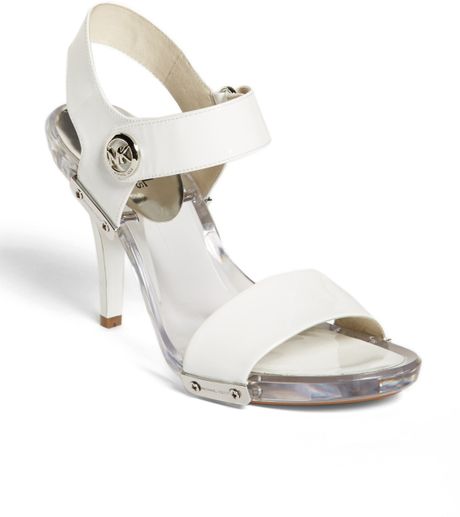 michael kors optic white sandals