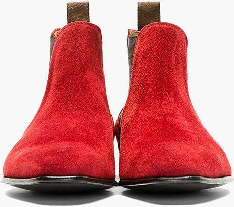 burgundy suede boots mens