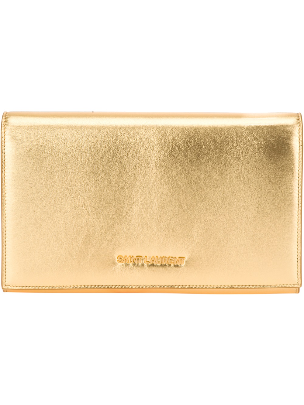 Saint Laurent Chain Link Clutch in Gold (metallic) Lyst