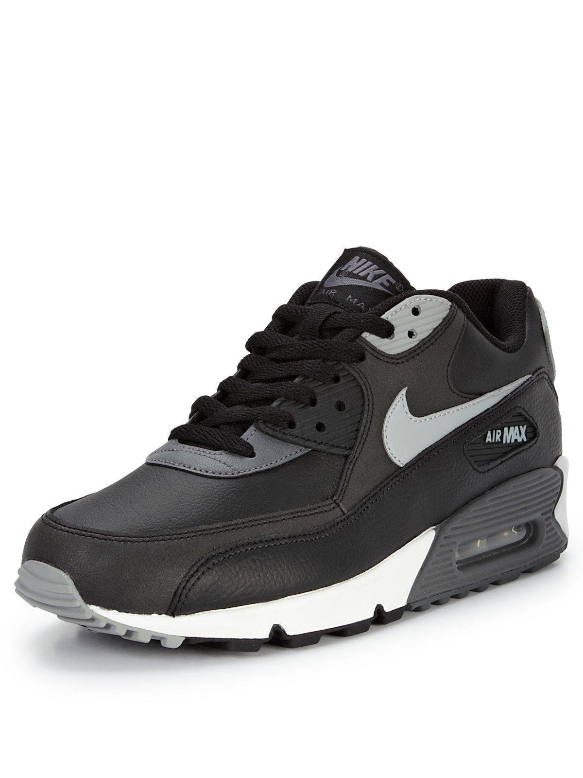 Nike Air Max 90 Essential Mens Trainers in Black for Men (black/grey) | Lyst