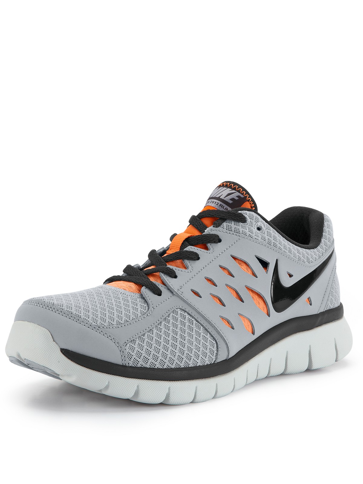 nike trainers orange and grey