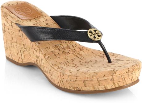 cork wedge flip flops