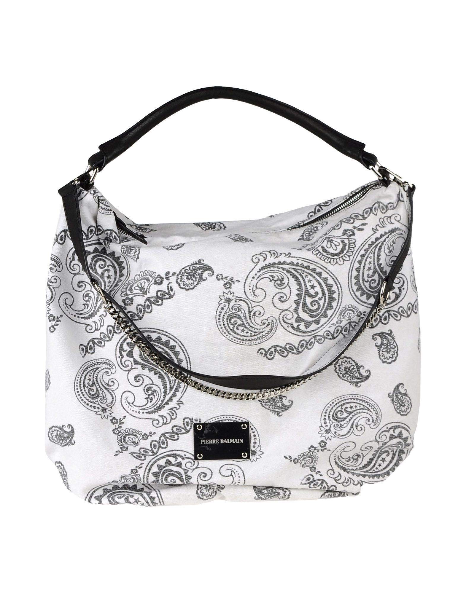 Balmain Large Fabric Bag in White Lyst