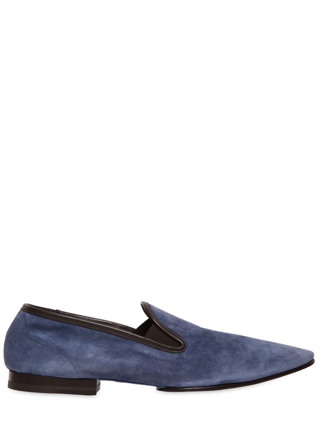 Max Verre Soft Suede Loafers in Blue for Men (LIGHT BLUE) | Lyst
