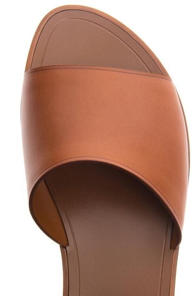 saint laurent nu pieds brown