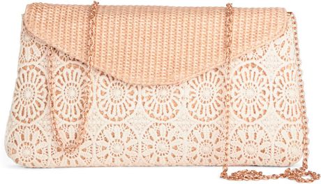 Modcloth Sand Dollar Delight Clutch in Beige (Cream) - Lyst