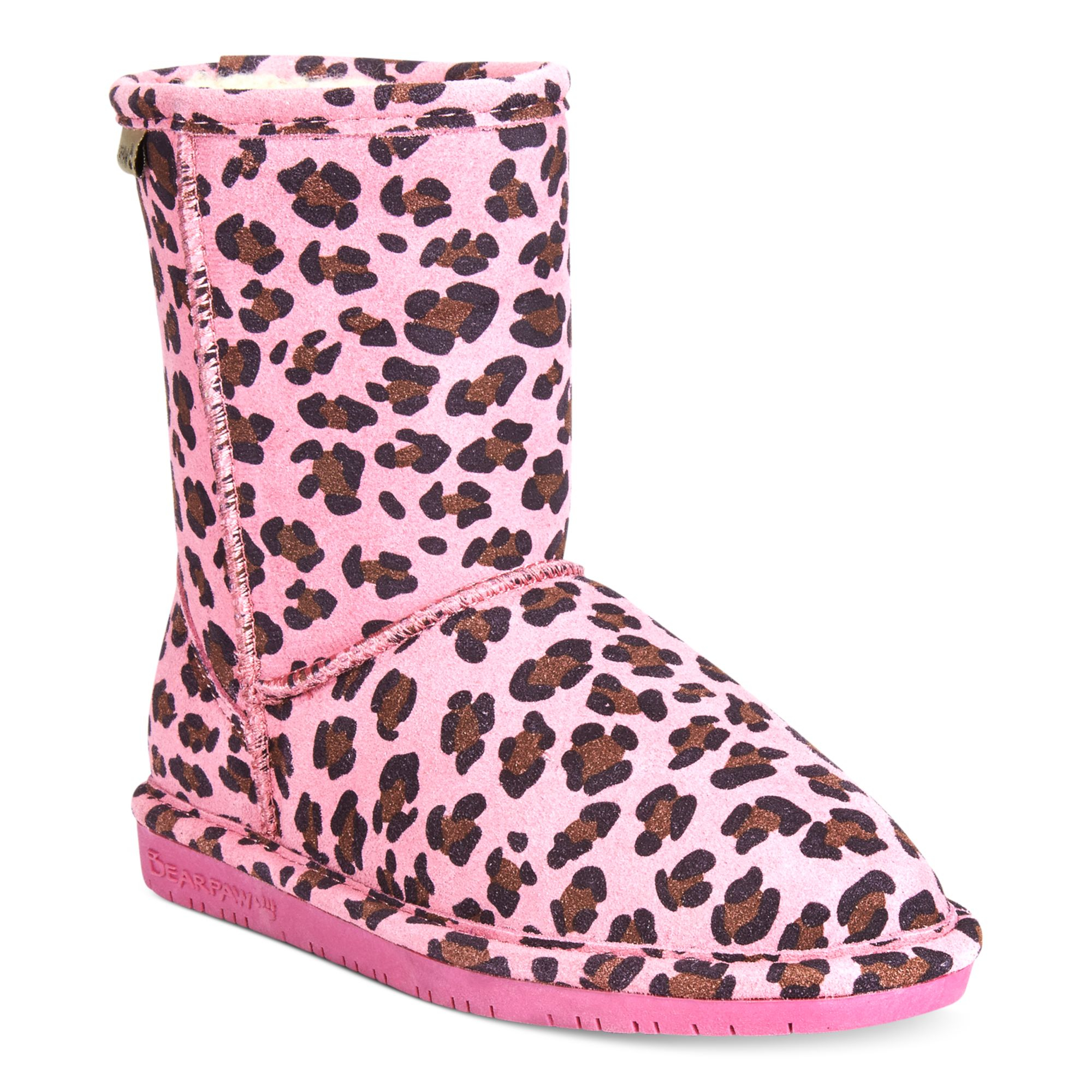 bearpaw pink glitter boots