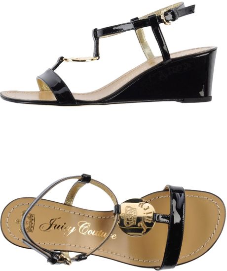 juicy couture sandals black
