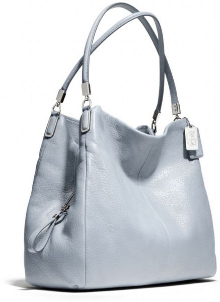 Coach Madison Small Phoebe Shoulder Bag In Leather in Gray (SILVER ... Coach Madison Small Phoebe Shoulder Bag In Leather in Gray (SILVER ...