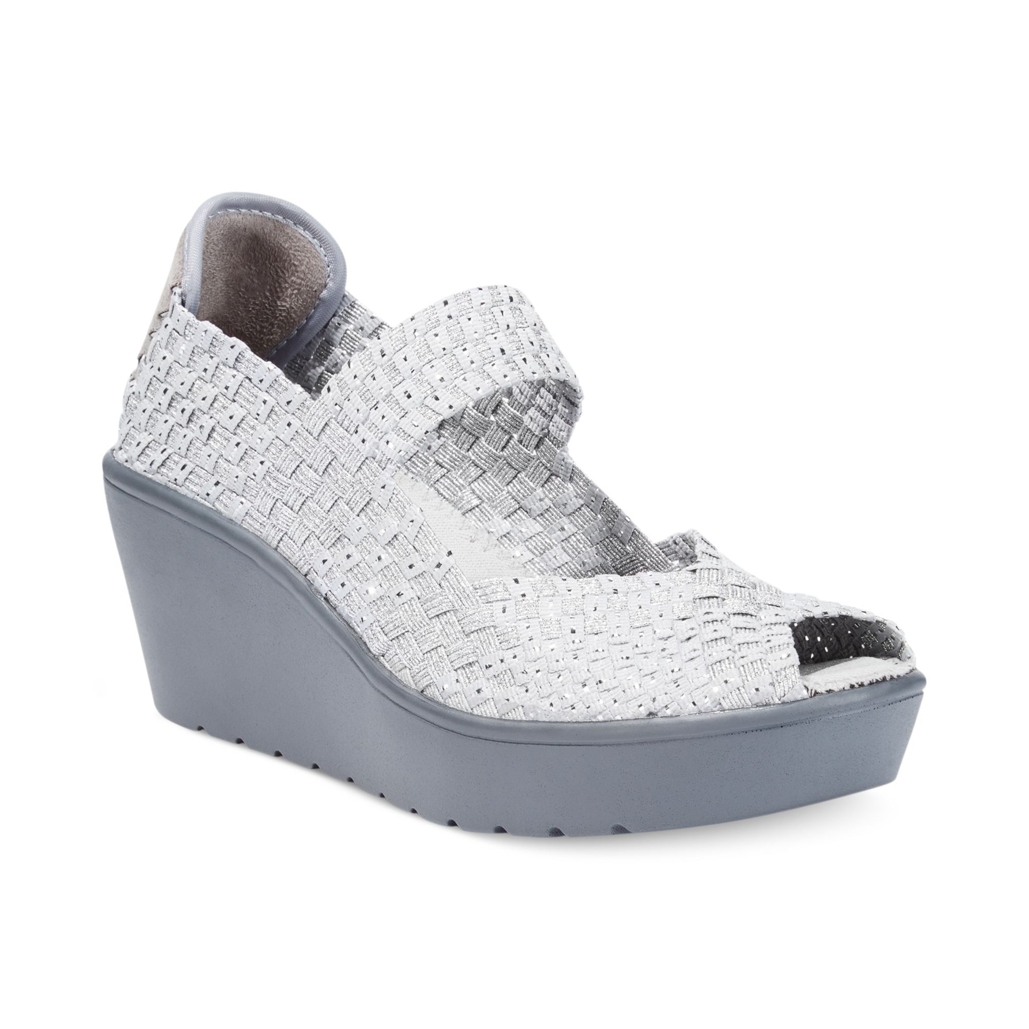 steve madden silver platforms