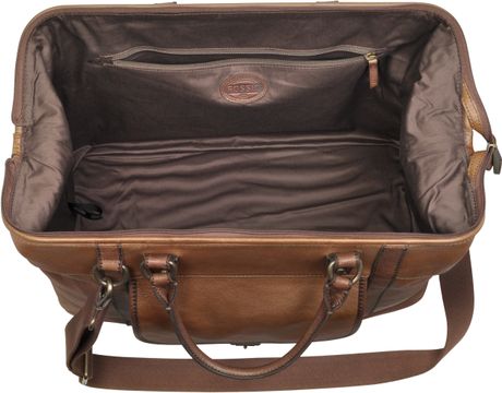 Fossil Estate Framed Duffle Bag in Brown for Men (Cognac) | Lyst