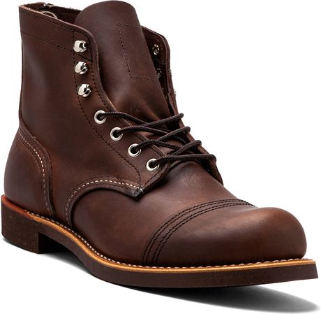 red wing iron ranger amber harness
