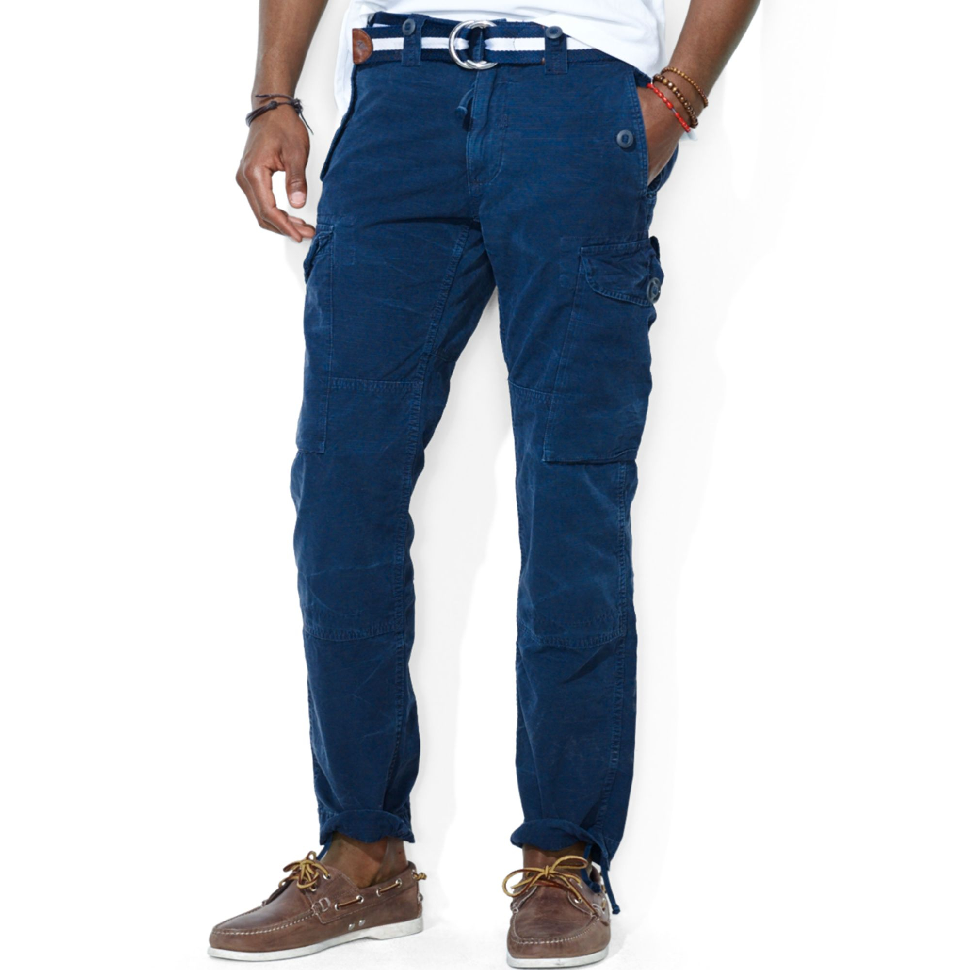 Polo Ralph Lauren StraightFit Canadian Ripstop Cargo Pants in Blue for