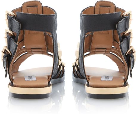 steve madden triple black leather