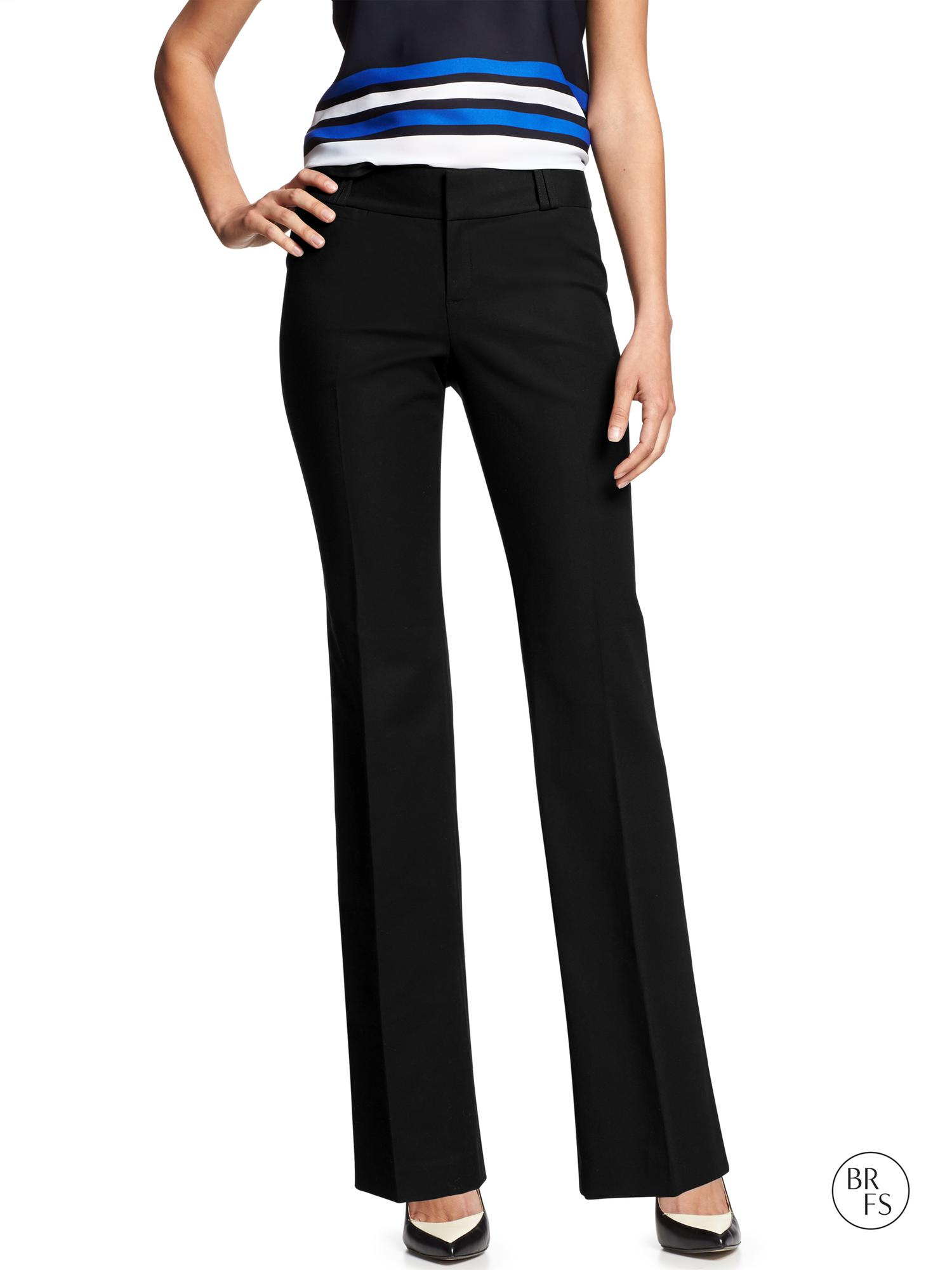 Banana Republic Factory JacksonFit Sleek Trouser in Black Lyst