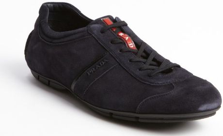 prada navy runners